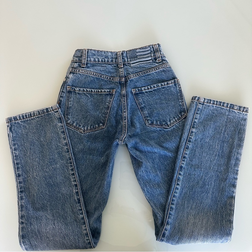 Revice V Cut Jeans Women’s Straight Leg Vintage Wash Trendy Denim - Picture 10 of 16